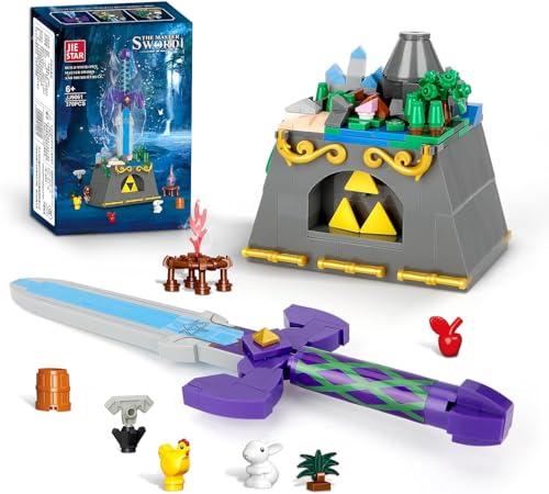 QLT BOTW The Master Schwert Klemmbausteine Bausteinen,Link’s Schwert,Geschenk für Erwachsene und Jungen ab 6-16+(792PCS) von QLT QIAOLETONG
