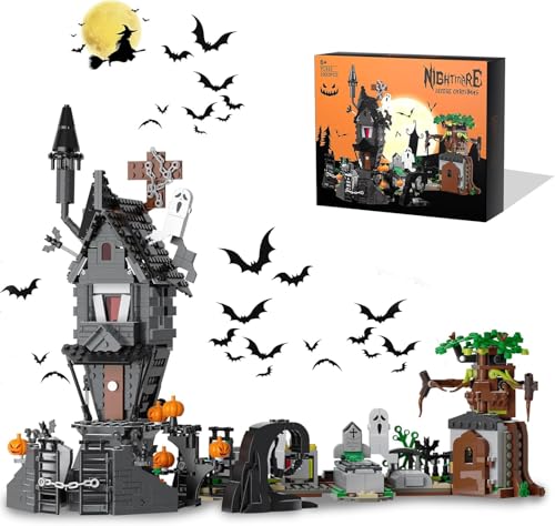 QLT Halloween Haus Haunted Mini Klemmbausteine Bausteine,Halloween Christmas Spielzeugset, Mädchen und Jungen 6-12 1092 PCS QLT Halloween Haus Haunted Mini Klemmbausteine Bausteine,Halloween Christmas Spielzeugset, Mädchen und Jungen 6-12 1092 PCS von QLT QIAOLETONG