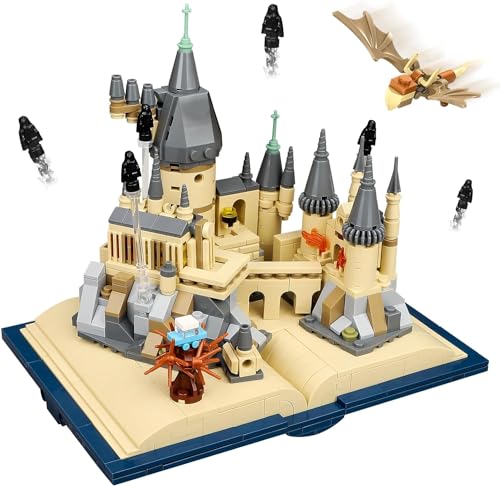 QLT Magic Harry Castle Book Klemmbausteine Bausteine，Kompatibel Mit Lego Harry Ideas Magic Castle Architecture für Potter Fans Jungen und Erwachsene ab 8-16+（727PCS） von QLT QIAOLETONG