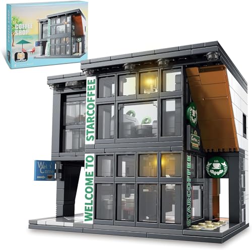 QLT QIAOLETONG City Café Haus klemmbausteine Architecture Baustein,Kompatibel Mit Lego Friends Haus Ideas Café-Geschäft Street View deko Geschenk für Erwachsene und Mädchen ab 6-16+ 581 pcs QLT QIAOLETONG City Café Haus klemmbausteine Architecture Baustein,Kompatibel Mit Lego Friends Haus Ideas Café-Geschäft Street View deko Geschenk für Erwachsene und Mädchen ab 6-16+ 581 pcs von QLT QIAOLETONG