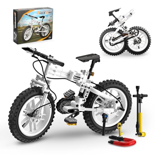QLT QIAOLETONG City Fahrrad Klemmbausteine Bausteine,City Fahrrad Spielzeug für Erwachsene und Jungen und Mädchen im Alter von 6–12 Jahren 246PCS von QLT QIAOLETONG