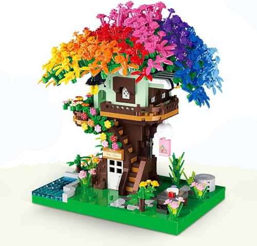 QLT QIAOLETONG Kirschblüten Japan Baumhaus Klemmbausteine Bausteine,Friends Mädchen Baumhaus Architecture Geschenk für Mädchen 8–18 und Erwachsene Liebhaber von Baust QLT QIAOLETONG Kirschblüten Japan Baumhaus Klemmbausteine Bausteine,Friends Mädchen Baumhaus Architecture Geschenk für Mädchen 8–18 und Erwachsene Liebhaber von Baust von QLT QIAOLETONG