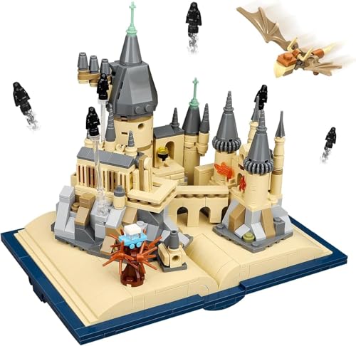 QLT QIAOLETONG Magic Harry Castle Book Klemmbausteine Bausteine,Harry Ideas Magic Castle Architecture für Potter Fans Jungen und Erwachsene ab 8-16+(727PCS) von QLT QIAOLETONG