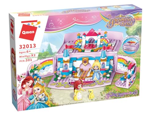 QMAN® QH32013 – Leah’s Geheimgarten Bauset für Mädchen, Kreatives Konstruktionsspielzeug, 100 % kompatibel mit Anderen Marken, 301 Teile von QMAN