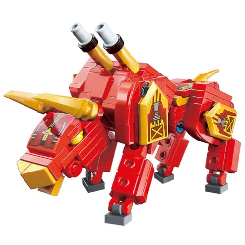 QMAN Trans-Collector Flaming Bull Robot Actionfigur 177-teiliges Set von QMAN