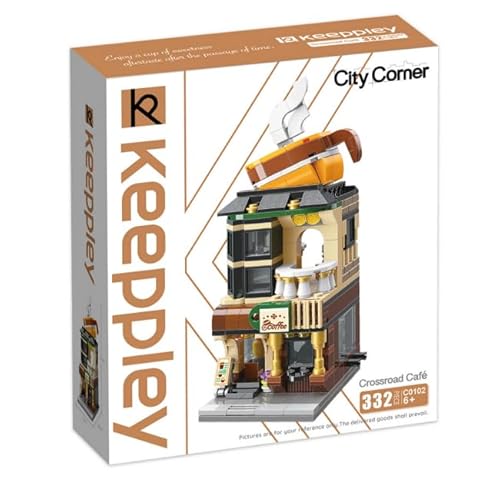 Qman Keeppley by C0102 City Corner Crossroad Cafe Kaffee Klemmbaustein-Set Haus Straße Qman Keeppley by C0102 City Corner Crossroad Cafe Kaffee Klemmbaustein-Set Haus Straße von QMAN