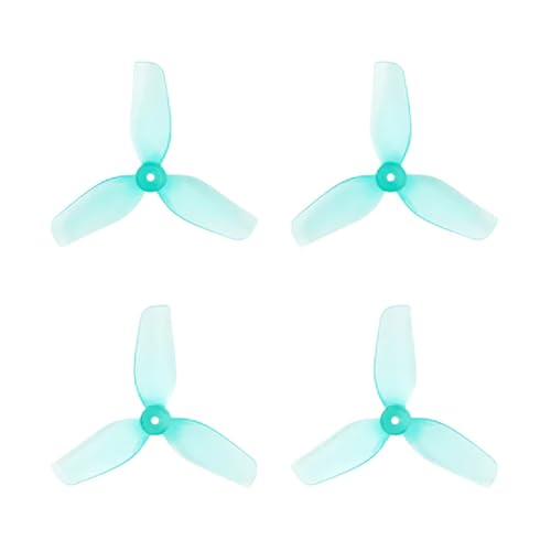 QMLQRGKF 16pcs 31mm Ultralight 3- Propeller 1. 0 mm Welle Kompatibel mit Meteor65/Meteor65 Pro/Air65 Drohnen(Cyan) von QMLQRGKF
