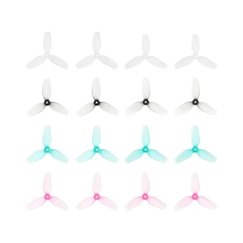 QMLQRGKF 16pcs 31mm Ultralight 3- Propeller 1. 0 mm Welle Kompatibel mit Meteor65/Meteor65 Pro/Air65 Drohnen(Mix Color) von QMLQRGKF