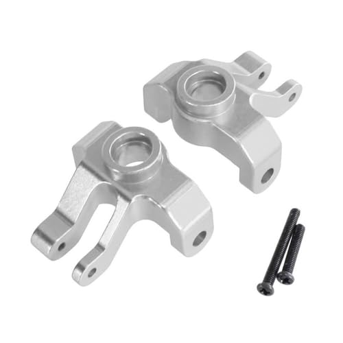 QMLQRGKF 1pcs Mn1/2 Mn128 Mn86s Mn-86K (s) G500 4 × 4 RC Fernbedienungsauto-Upgrade Teile Zubehör Vorderachse Lenkbecher(Silver) von QMLQRGKF