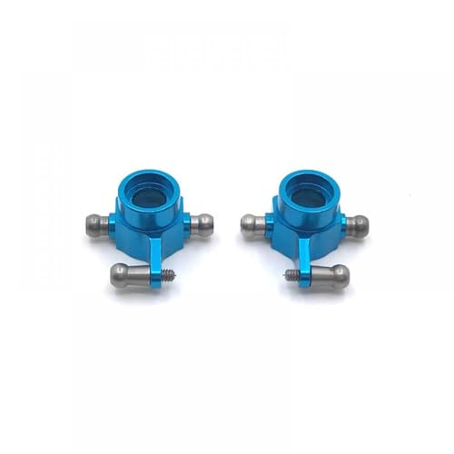 QMLQRGKF 2 PCs Metall -Hecklenkrad Kompatibel mit kompatible 284131 K969 K979 K989 K999 P929 P939 1/28 RC -Auto -Upgrade -Teile(Niebieski) von QMLQRGKF