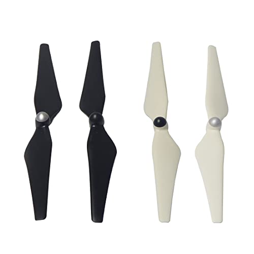 QMLQRGKF 2 Paare 10x45 selbstsperren-Propeller, kompatibel mit F450 F550-Drohnen(White W Black) von QMLQRGKF