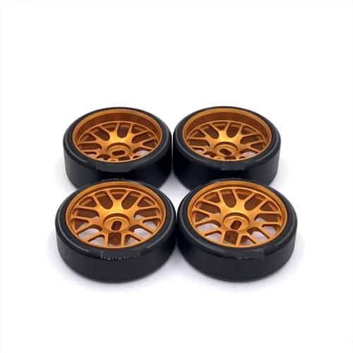 QMLQRGKF 27mm Drift Räder Kompatibel mit 1/28 Modelle K969 K979 K989 K999 P929 P939 284131 IW04M IW02 RM02 RM03 DGAWD -Q -kompatibler RC -Autoteile(Yellow) von QMLQRGKF
