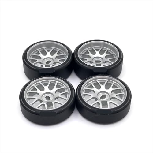 QMLQRGKF 27mm Drift Räder kompatibel mit WL Toys 1/28 K969 K979 K989 K999 P929 P939 284131 IW04M IW02 RM02 RM03 DGAWD RC -Autoteile(White) von QMLQRGKF