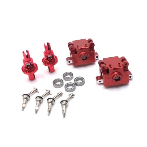 QMLQRGKF 27mm Metall -Upgrade -Antriebswellengetriebe Differentialkompatibel mit 1/28 RC -Autos 284131 K969 K979 K989 K999 P929 P939 Teile(Red) von QMLQRGKF