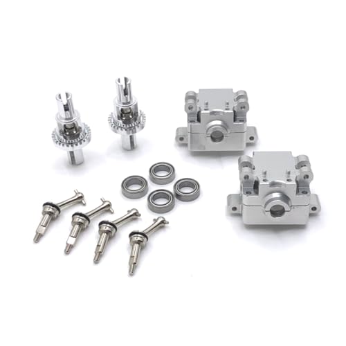 QMLQRGKF 27mm Metall -Upgrade -Antriebswellengetriebe Differentialkompatibel mit 1/28 RC -Autos 284131 K969 K979 K989 K999 P929 P939 Teile(Silver) von QMLQRGKF
