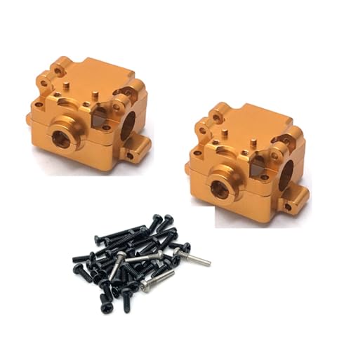 QMLQRGKF 2PCS Metall Upgrade Getriebe kompatibel mit 1/28 Modellen 284131 K969 K979 K989 K999 P929 P939 RC -Autoteile(Yellow) von QMLQRGKF