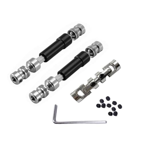 QMLQRGKF 3pcs Metallfahrtenwellen Kompatibel mit kompatible 1/12 RC -Autos wie Mn128 Mn86 Mn86S MN86K MN86KS MN G500 Upgrade -Teilezubehör(Black) von QMLQRGKF