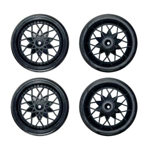 QMLQRGKF 4 Teile setzen Kunststoff -Driftreifen und Radnabenkits Kompatibel mit kompatible RC -LKW D12 D42 Modifikationsteile Kompatibel mit Kinderspielzeug EIN(Black) von QMLQRGKF