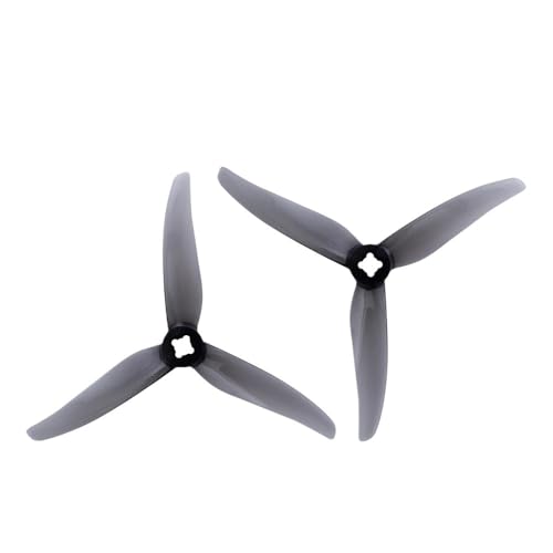QMLQRGKF 4 Zoll 3-1. 5 mm CW CCW FPV-Requisiten kompatibel mit 4-Zoll-FPV-Rennsport-Drohnen(2PAIRS Gray) von QMLQRGKF