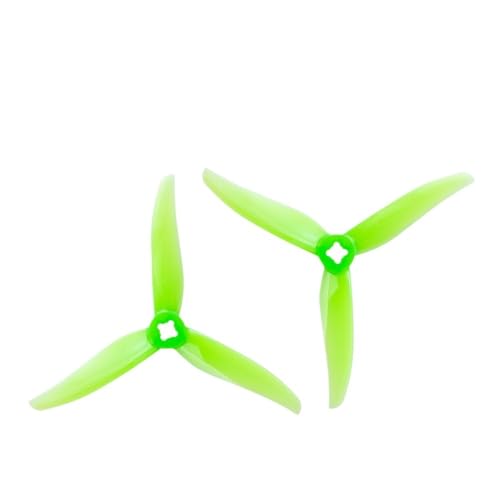 QMLQRGKF 4 Zoll 3-1. 5 mm CW CCW FPV-Requisiten kompatibel mit 4-Zoll-FPV-Rennsport-Drohnen(2PAIRS Green) von QMLQRGKF