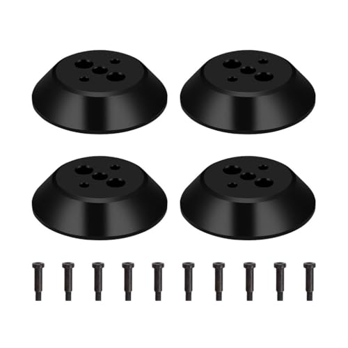 QMLQRGKF 4PCS Aluminium Motorabdeckung Beschützer, die mit verschiedenen Modellen kompatibel ist(Black) von QMLQRGKF