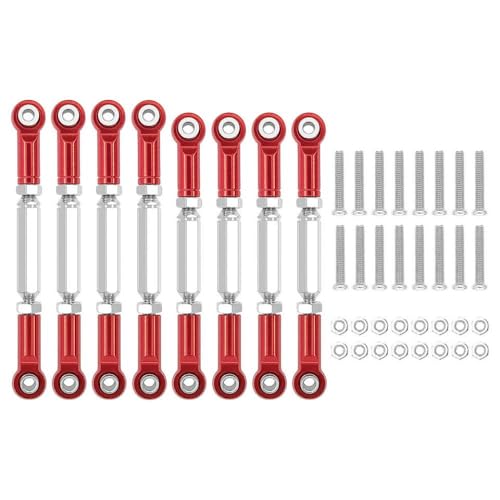 QMLQRGKF 8pcs Metalllenker -Servo -Verknüpfungsstange Enden Kompatibel mit 1/16 RC -Autos, die mit verschiedenen Modellen kompatibel sind(8pcs Red) von QMLQRGKF