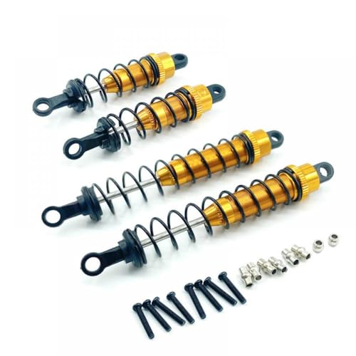 QMLQRGKF Aluminium -Upgrade -Stoßdämpfer Kompatibel mit 1/12 Skala RC -Crawler und Kurze Kurswagen, die mit verschiedenen Modellen kompatibel sind(Golden) von QMLQRGKF