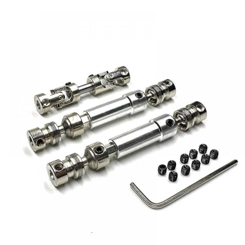 QMLQRGKF Antriebswelle Metallantriebswelle Kompatibel mit 1/12 RC -Fahrzeuge, die mit MN128 MN86 MN86S MN86K MN86KS MN G500 3PCS -Upgrade -Zubehör kompatibel ist(White) von QMLQRGKF