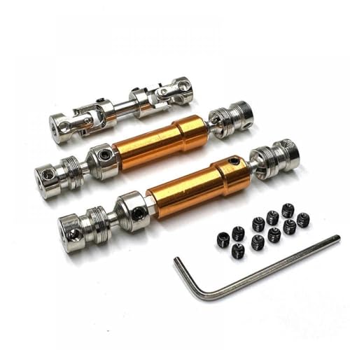 QMLQRGKF Antriebswelle Metallantriebswelle Kompatibel mit 1/12 RC -Fahrzeuge, die mit MN128 MN86 MN86S MN86K MN86KS MN G500 3PCS -Upgrade -Zubehör kompatibel ist(Yellow) von QMLQRGKF