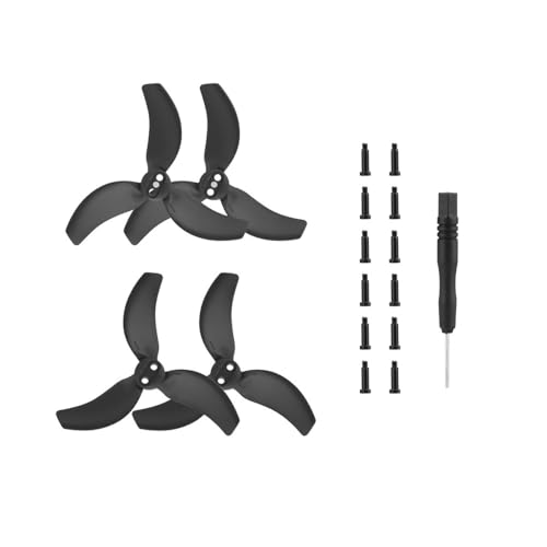 QMLQRGKF Drohnenpropeller -Ersatzkits Kompatibel mit leichte Drohnen(Black 2 Pairs) von QMLQRGKF
