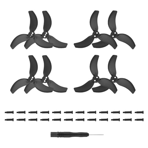 QMLQRGKF Drohnenpropeller -Ersatzkits Kompatibel mit leichte Drohnen(Black 4 Pairs) von QMLQRGKF