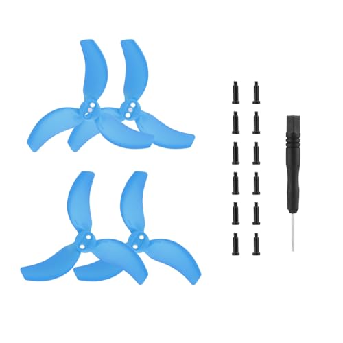 QMLQRGKF Drohnenpropeller -Ersatzkits Kompatibel mit leichte Drohnen(Blue 2 Pairs) von QMLQRGKF