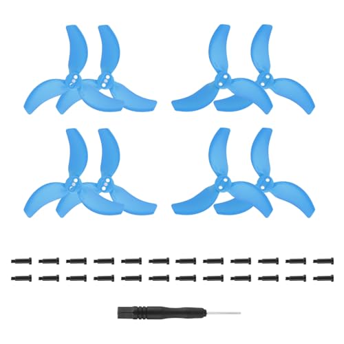 QMLQRGKF Drohnenpropeller -Ersatzkits Kompatibel mit leichte Drohnen(Blue 4 Pairs) von QMLQRGKF