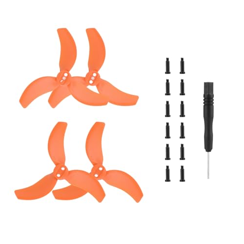 QMLQRGKF Drohnenpropeller -Ersatzkits Kompatibel mit leichte Drohnen(ORANGE 2 Pairs) von QMLQRGKF