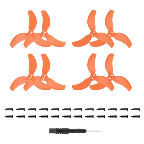 QMLQRGKF Drohnenpropeller -Ersatzkits Kompatibel mit leichte Drohnen(ORANGE 4 Pairs) von QMLQRGKF