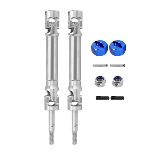 QMLQRGKF Edelstahl -Achsenwelle und Antriebswelle Kompatibel mit 1/10 kompatible RC -Autos wie 2WD 4x4 und Upgrade -Teile einstellen(A Rear) von QMLQRGKF