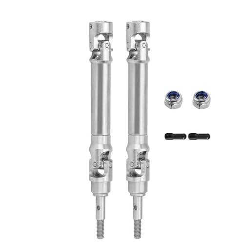 QMLQRGKF Edelstahl -Achsenwelle und Antriebswelle Kompatibel mit 1/10 kompatible RC -Autos wie 2WD 4x4 und Upgrade -Teile einstellen(B Front) von QMLQRGKF