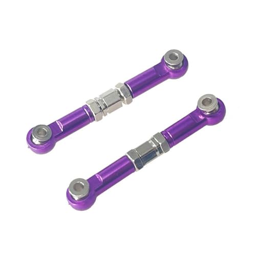 QMLQRGKF Einstellbare Lenkstange Kompatibel mit kompatible Hyper -RC -Modelle 16207 16208 16029 16210 H16 14209 14210 Metall -Upgrade -Zubehör(Purple) von QMLQRGKF