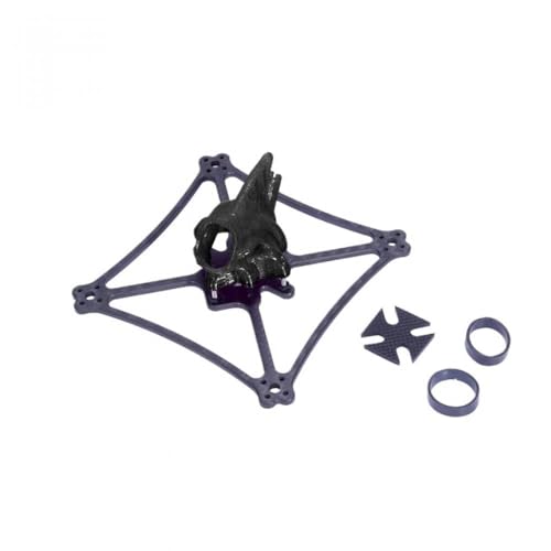 QMLQRGKF Feichao Venom-114 Venom-118 Frame Kit kompatibel mit 3 Zoll 75 mm Propeller Kompatibel mit 1104 1106 1202 1204 1206 bürstenloser Motor im RC Racing Zahnstocher(VENOM-114 Black) von QMLQRGKF