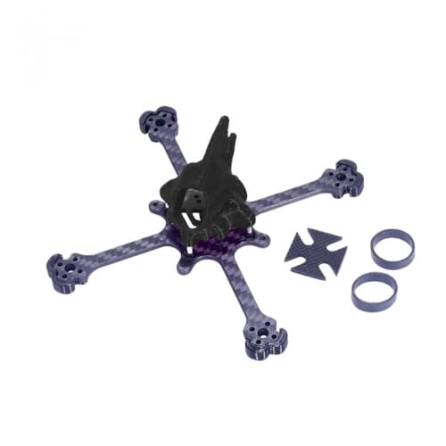 QMLQRGKF Feichao Venom-114 Venom-118 Frame Kit kompatibel mit 3 Zoll 75 mm Propeller Kompatibel mit 1104 1106 1202 1204 1206 bürstenloser Motor im RC Racing Zahnstocher(VENOM-118 Black) von QMLQRGKF