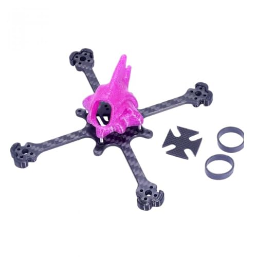 QMLQRGKF Feichao Venom-114 Venom-118 Frame Kit kompatibel mit 3 Zoll 75 mm Propeller Kompatibel mit 1104 1106 1202 1204 1206 bürstenloser Motor im RC Racing Zahnstocher(VENOM-118 Purple) von QMLQRGKF
