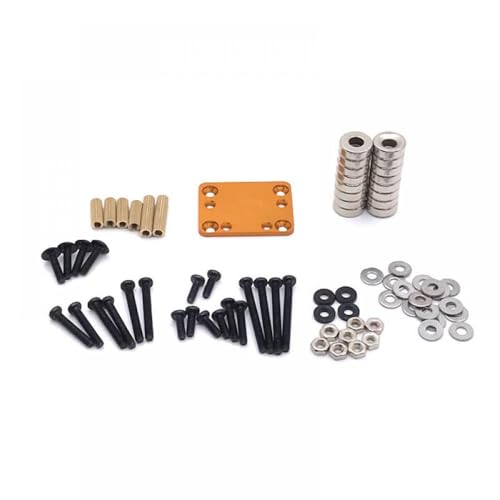 QMLQRGKF Fixierung der Metallschalenanpassung kompatibel mit 1/28 RC Cars -Modellen im Maßstab(Gold) von QMLQRGKF