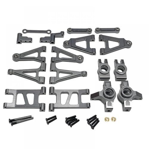 QMLQRGKF Hyper GO 1/14 14301 14302 Kompatible Fernbedienungssteuerauto -Metalllenker -Lenkarm -Upgrade Ersatzteile(Titanium) von QMLQRGKF