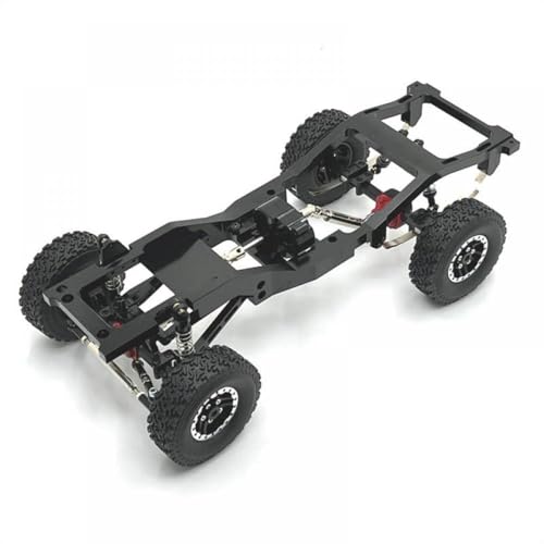 QMLQRGKF Kompatible Metallmodifiziertes Chassis -Upgrade Kompatibel mit MN -Modell 1/12 MN82 LC79 RC -Autoteile(Black) von QMLQRGKF
