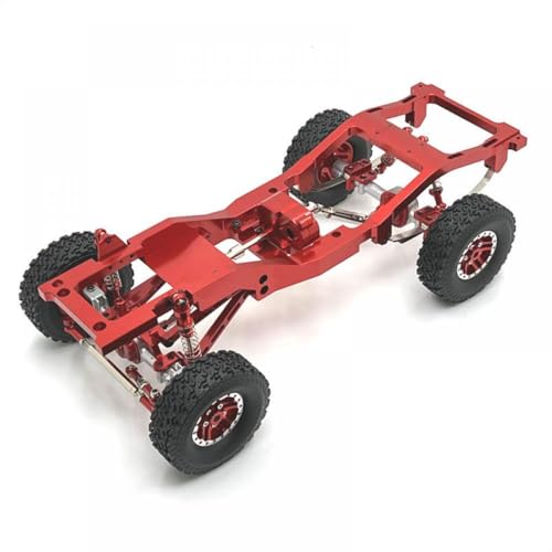 QMLQRGKF Kompatible Metallmodifiziertes Chassis -Upgrade Kompatibel mit MN -Modell 1/12 MN82 LC79 RC -Autoteile(Red) von QMLQRGKF