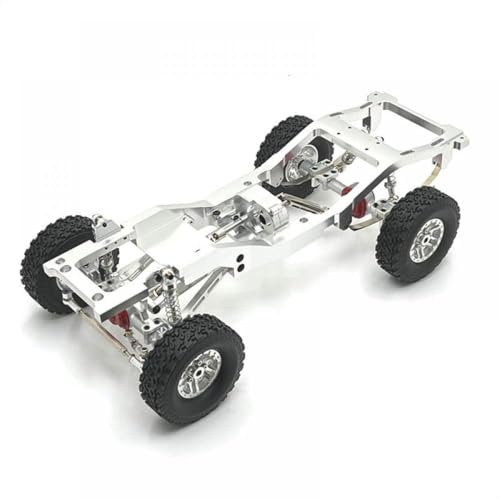 QMLQRGKF Kompatible Metallmodifiziertes Chassis -Upgrade Kompatibel mit MN -Modell 1/12 MN82 LC79 RC -Autoteile(Silver) von QMLQRGKF