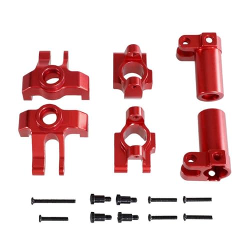QMLQRGKF Kompatible Upgrade-Teile Kompatibel mit Fernbedienungsautos MN1/12 MN86S G500 MN128 Metalllenker C-Sitz-Hinterradsitzzubehör(Red) von QMLQRGKF