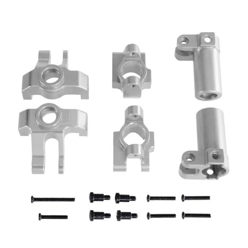 QMLQRGKF Kompatible Upgrade-Teile Kompatibel mit Fernbedienungsautos MN1/12 MN86S G500 MN128 Metalllenker C-Sitz-Hinterradsitzzubehör(Silver) von QMLQRGKF