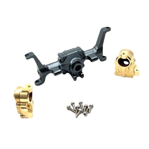 QMLQRGKF Messinglenker Kompatibel mit vordere Achsengehäuse, die mit FMS 1/24 RC CAR CNC Metall -Upgrade -Ersatzteile kompatibel ist(Dark Grey) von QMLQRGKF