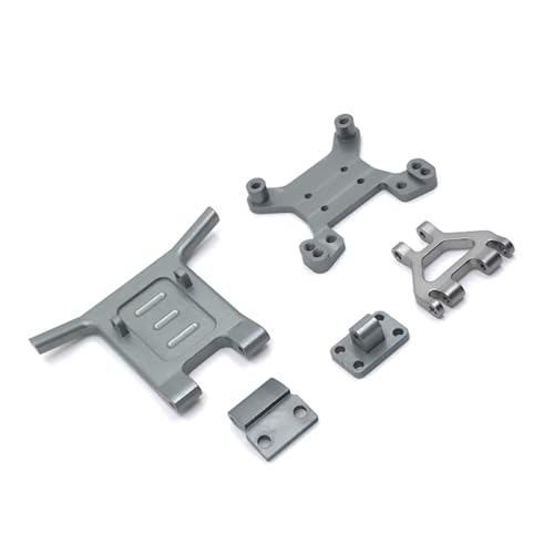 QMLQRGKF Metal vordere Stoßhalterung Stoßfänger Ersatz Kompatibel mit 144010 124016 124017 124018 124019 RC -Autos(Dark Grey) von QMLQRGKF